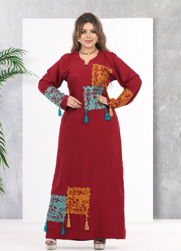 Women's Cotton Jalabiya Code A107